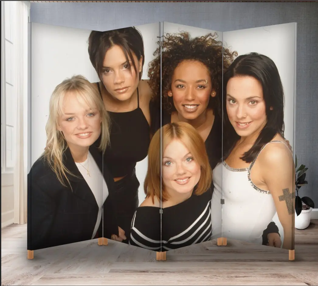 Декоративний екран ширма з принтом "Spice Girls спайс герлс музика гурт"