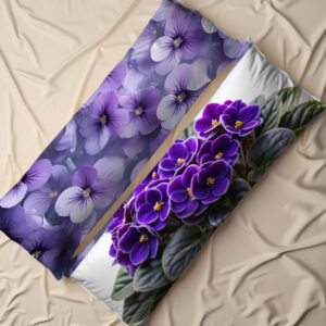 Подушка обіймашка дакімакура "Фіалки квіти"