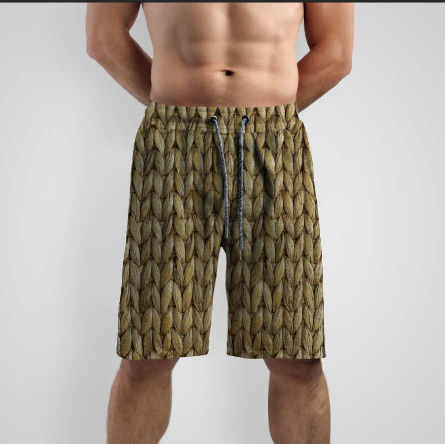 Шорти "Текстура плетіня лози соломи 1" ВСІ Розміри