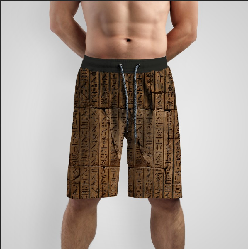 Шорти "Стародавні ієрогліфи на камені єгипет 1" ВСІ Розміри