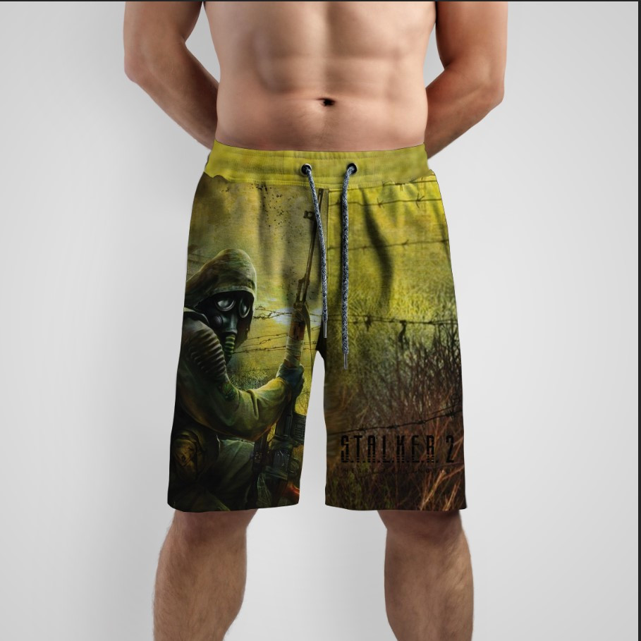 Шорти "Сталкер 2 логотип персонаж 2" ВСІ Розміри