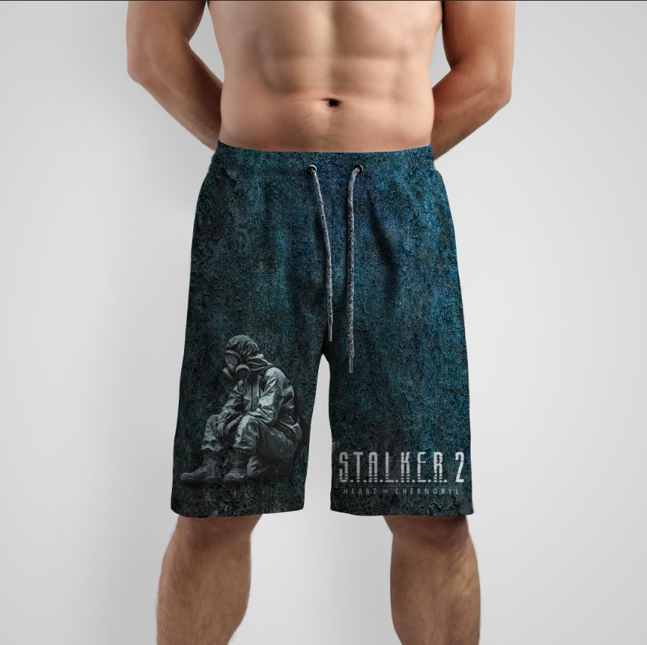 Шорти "Сталкер 2 логотип персонаж 1" ВСІ Розміри