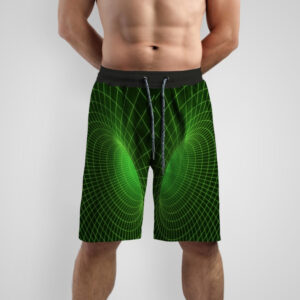 Шорти "Оптична ілюзія неон зелений" ВСІ Розміри
