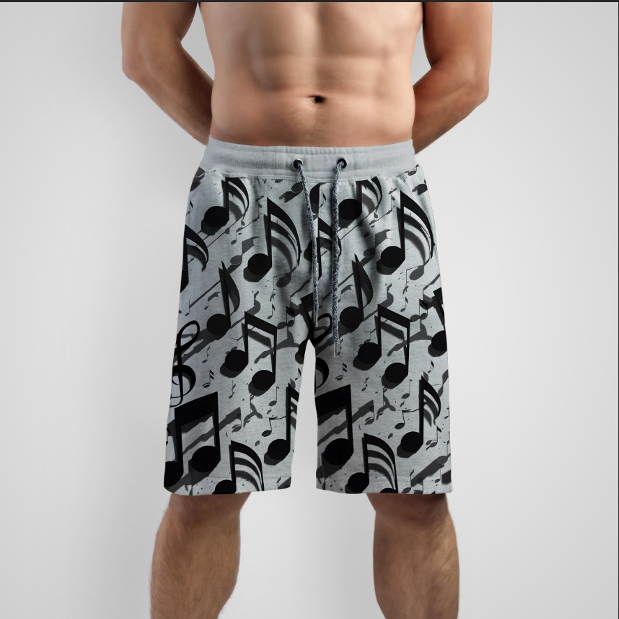 Шорти "Музична текстура ноти 1" ВСІ Розміри
