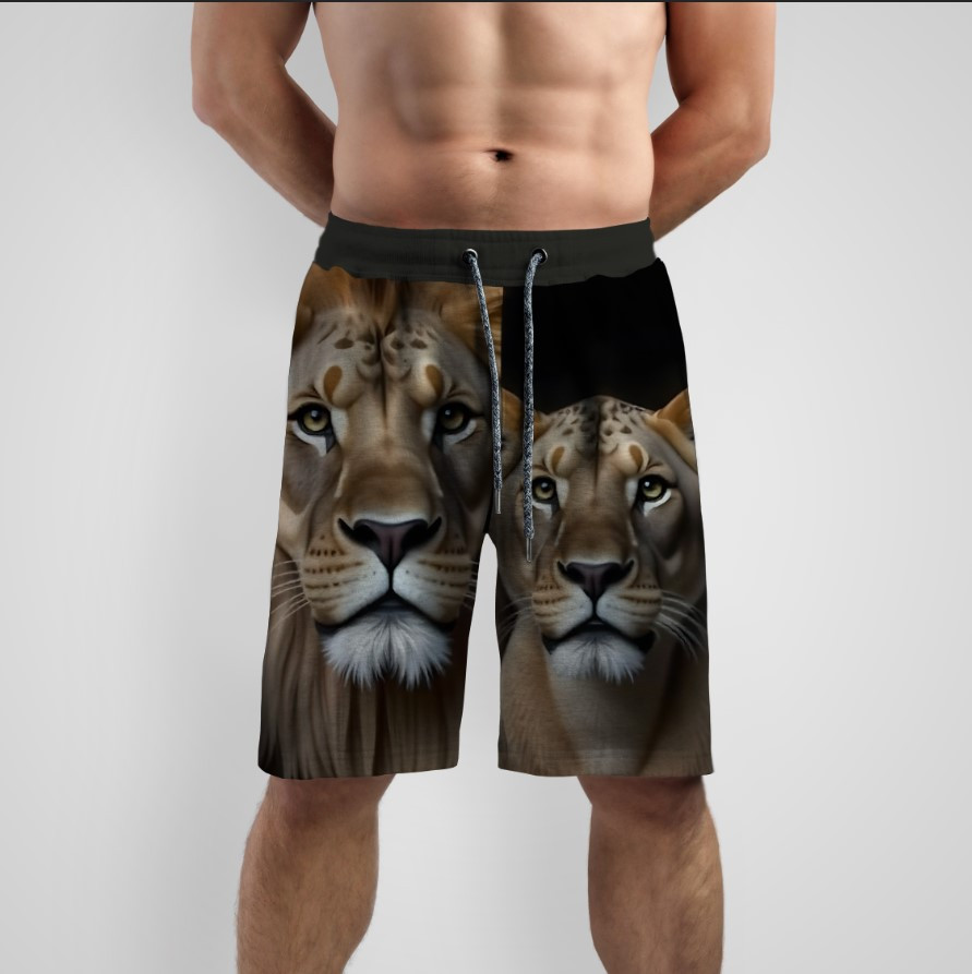 Шорти "Лев і львиця тварини" ВСІ Розміри