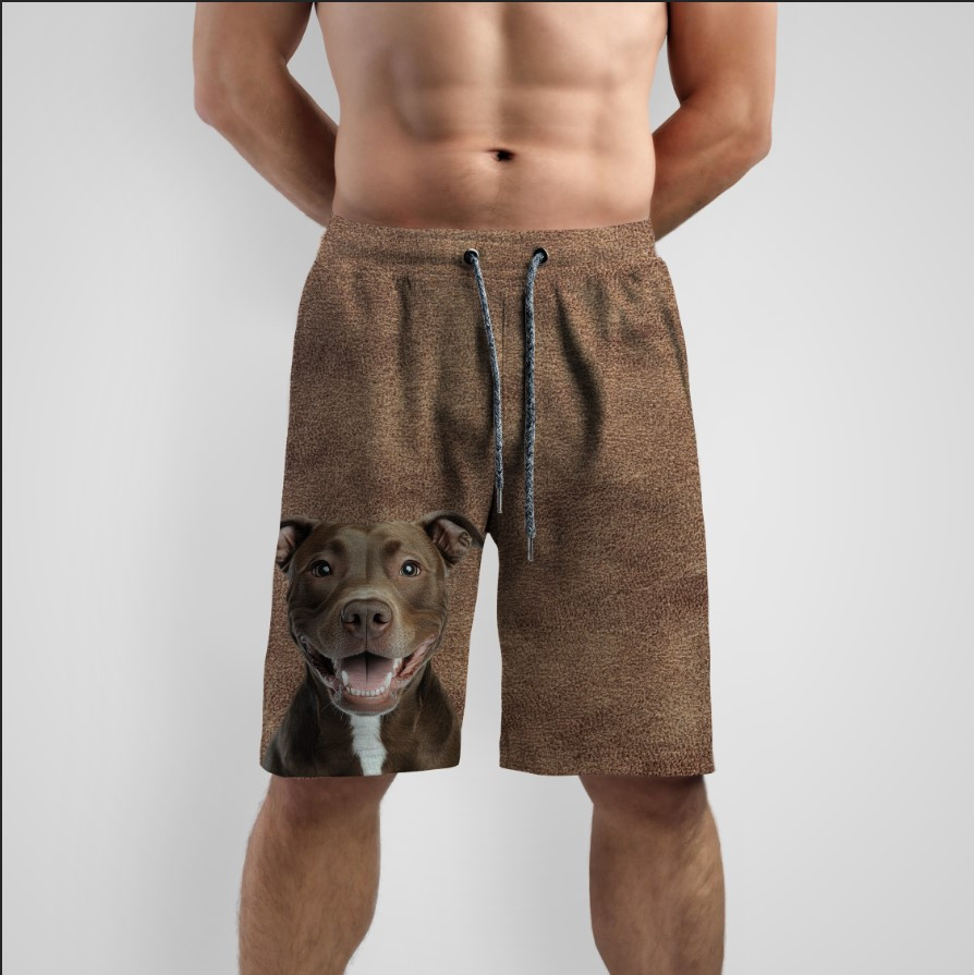Шорти "Коричневі пітбуль собака" ВСІ Розміри