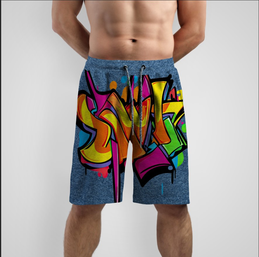 Шорти "Кольорове графіті арт" ВСІ Розміри