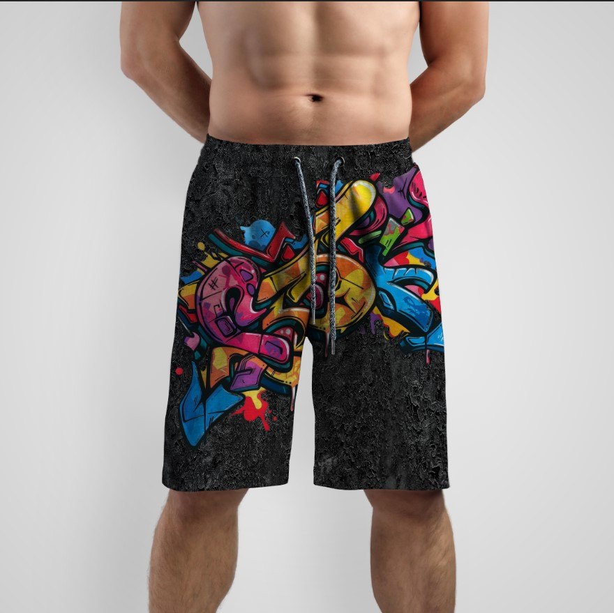 Шорти "Кольорове графіті" ВСІ Розміри