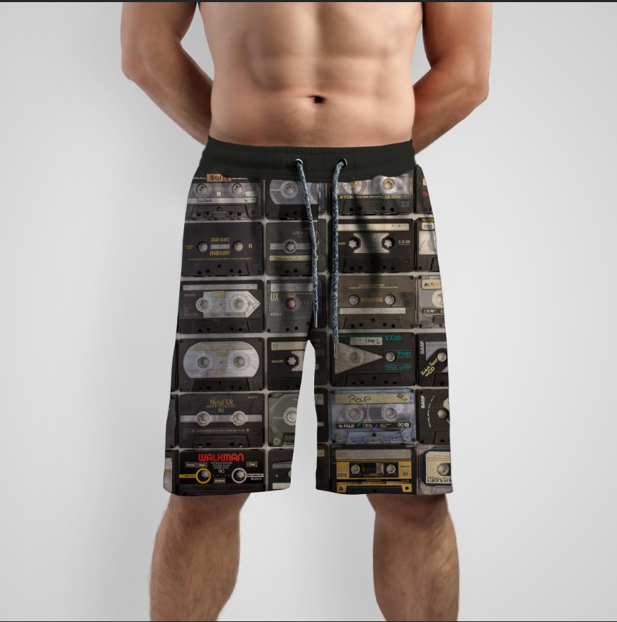 Шорти "Касети ретро музика" ВСІ Розміри