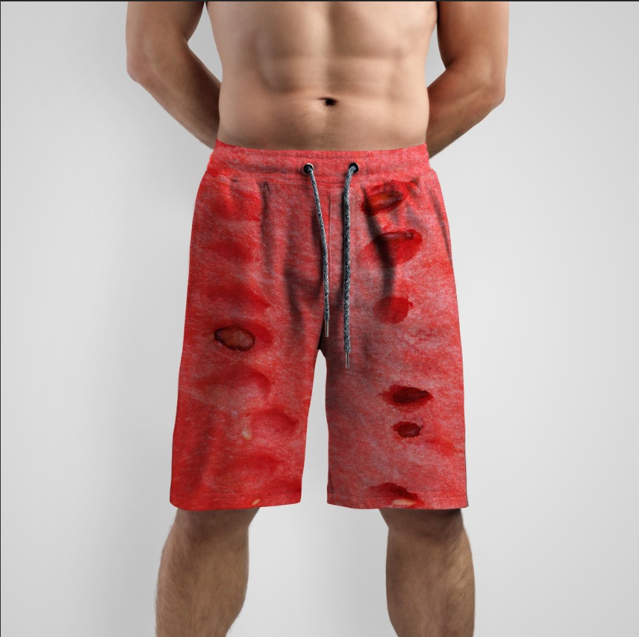 Шорти "Кавун м'якоть текстура" ВСІ Розміри