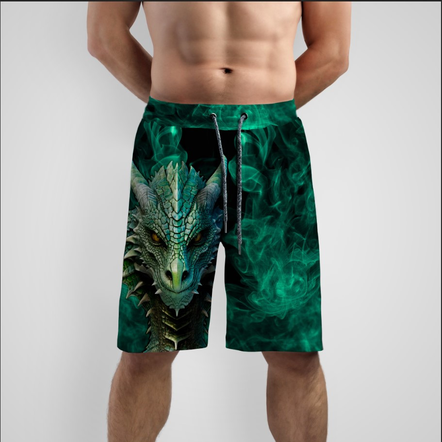 Шорти "Зелений дракон дим" ВСІ Розміри