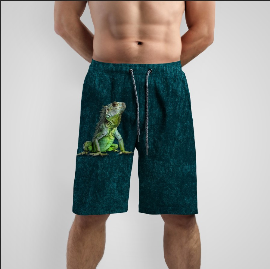 Шорти "Зелена ігуана ящірка" ВСІ Розміри