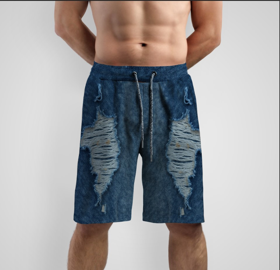 Шорти "Джинс рвана текстура" ВСІ Розміри