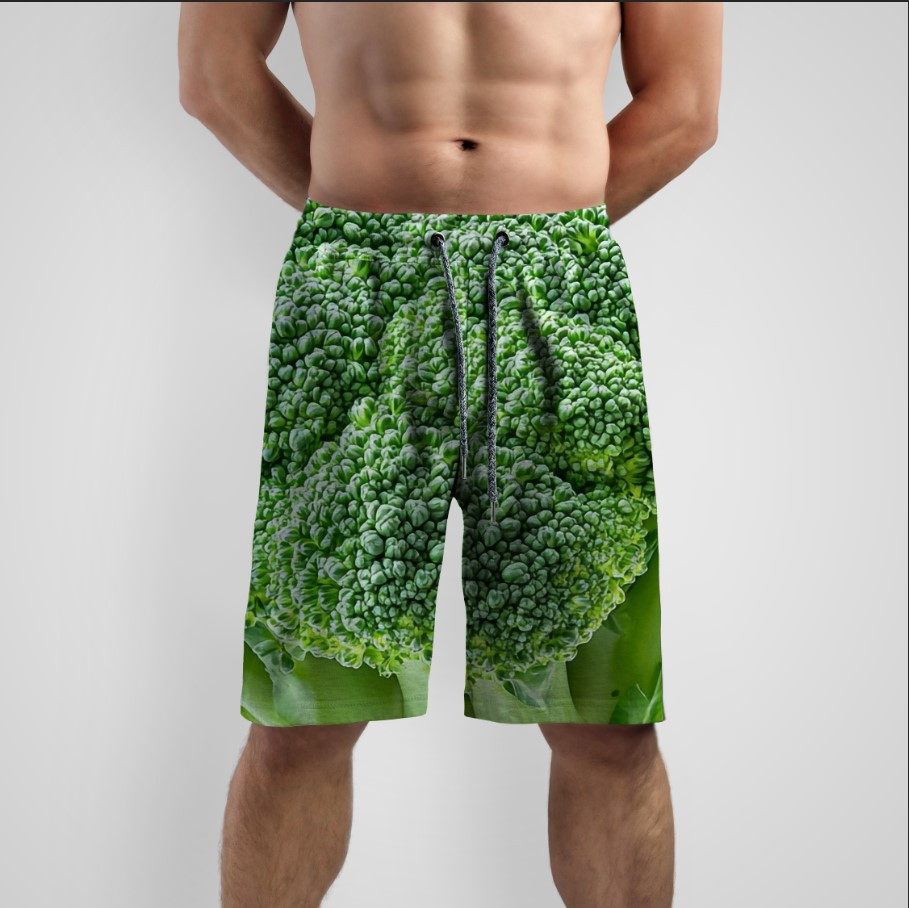 Шорти "Броколі овочі текстура" ВСІ Розміри