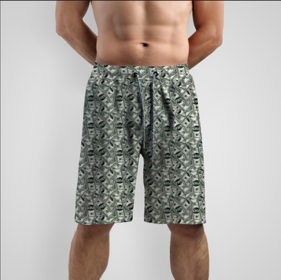 Шорти "100 доларів банкноти гроші" ВСІ Розміри