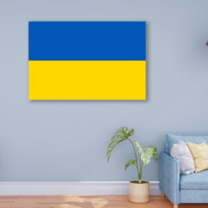 Картина в рамі "Україна жовто блакитний патриотична прапор" панно