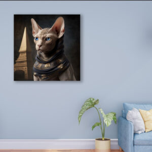 Картина в рамі "Сфінкс кіт єгипет" панно