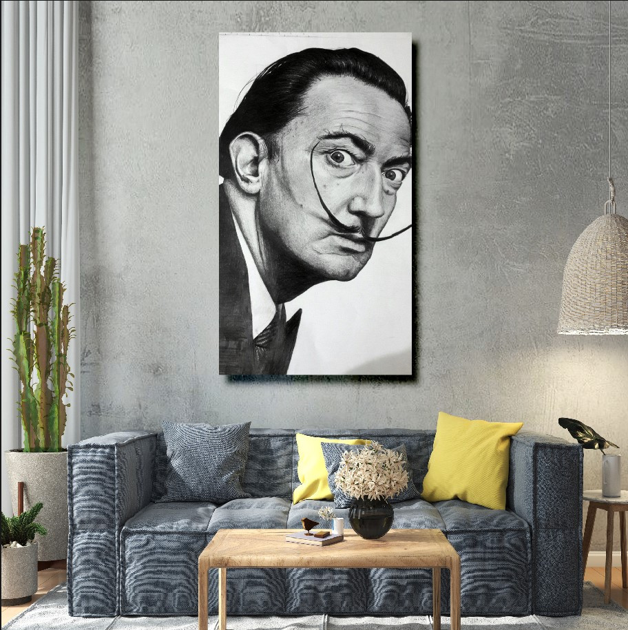 Картина в рамі "Сальвадор Далі мистецтво автопортрет художник" панно