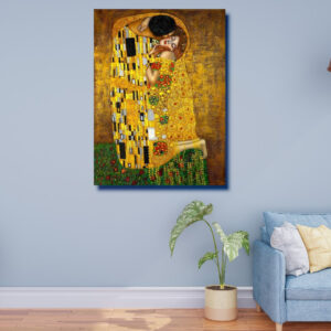 Картина в рамі "Поцілунок Густав Клімт мистецтво художник" панно