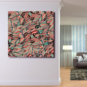 Картина в рамі "Пейслі індійський огірок стародавній визерунок орнамент" панно