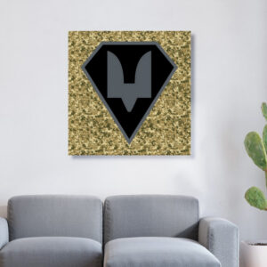 Картина в рамі "Емблема ССО сили спеціальних операцій піксель ЗСУ України 1" панно