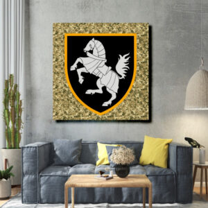 Картина в рамі "Емблема перша бригада танкові війська ЗСУ України" панно