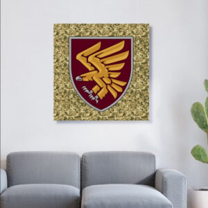 Картина в рамі "Емблема 95 ДШБ піксель ЗСУ України" панно