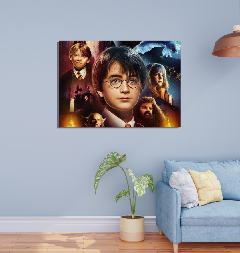 Картина в рамі "Гаррі Поттер персонажі фільм 2" панно