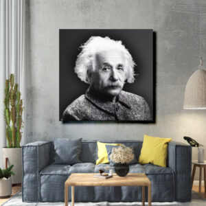 Картина в рамі "Альберт Ейнштейн портрет 2" панно