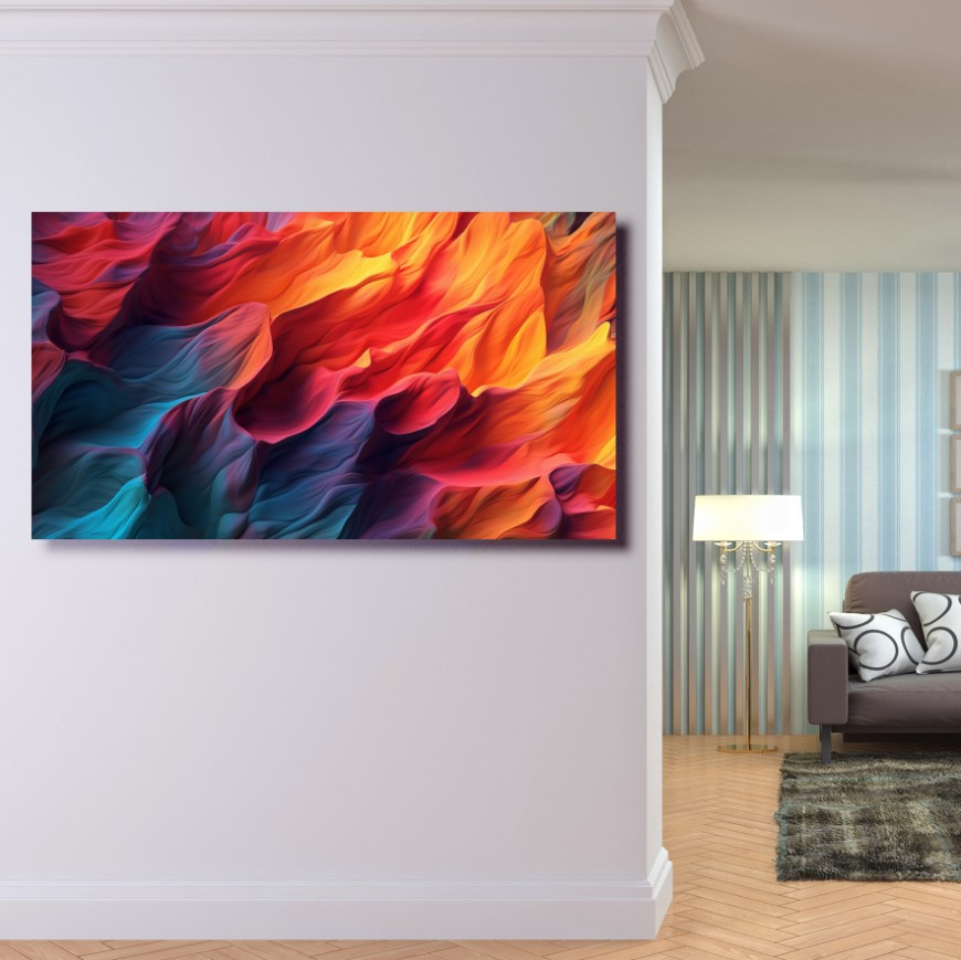 Картина в рамі "Абстракція кольорів фарби" панно