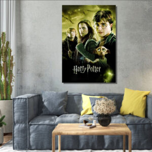Картина в рамі "Гаррі Поттер персонажі фільм рон герміона доббі" панно