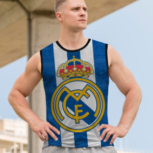 Футболка безрукавка "Реал Емблема Футбол Лого Клуб Команда Спорт 08" ВСІ Розміри Преміум тканина