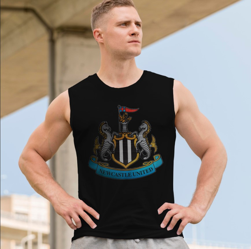 Футболка безрукавка майка "Ньюкасл клуб футбол емблема" ВСІ Розміри Преміум тканина