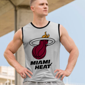 Футболка безрукавка майка "Баскетбол спорт емблема Майамі Хет" ВСІ Розміри Преміум тканина
