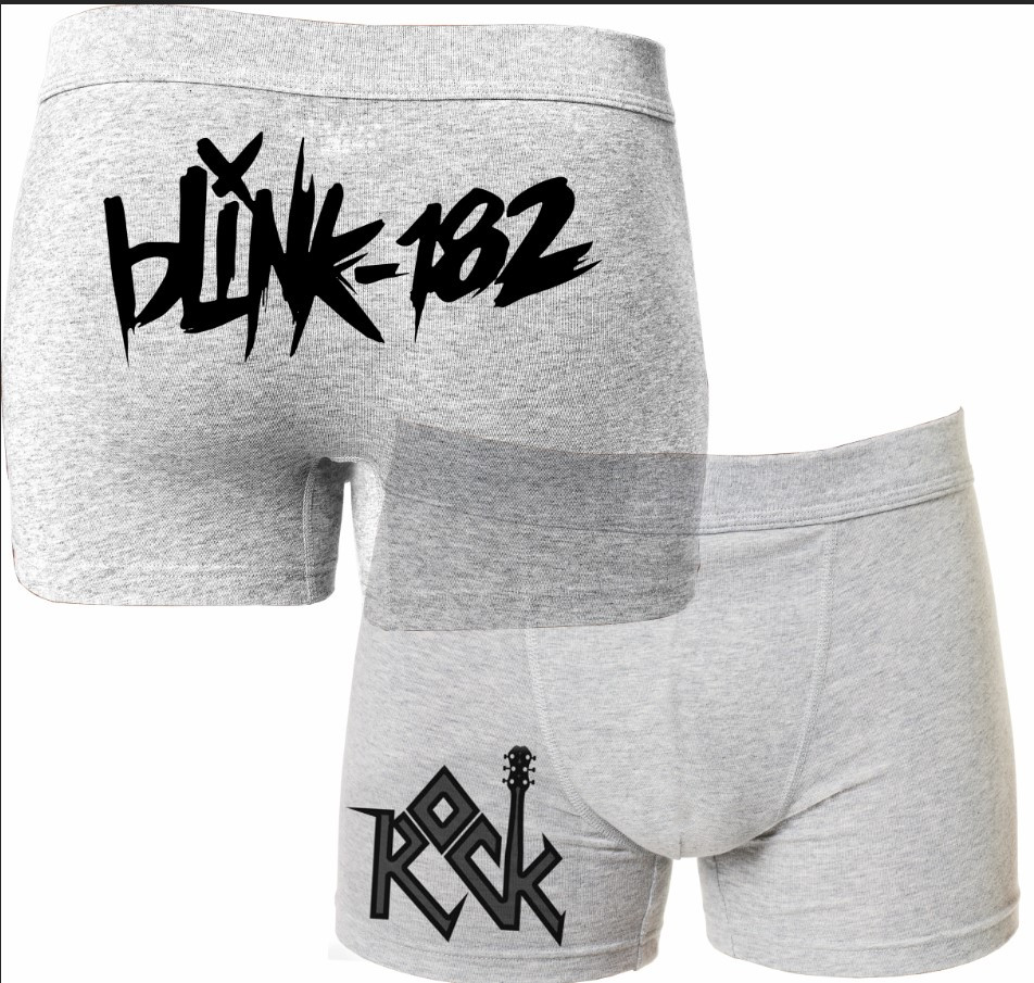 Труси чоловічі "Blink 182 Блінк рок гурт музика" ВСІ Розміри Преміум тканина