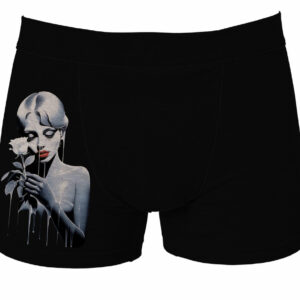 Труси боксери "Дівчина з білою трояндою" ВСІ Розміри Преміум тканина
