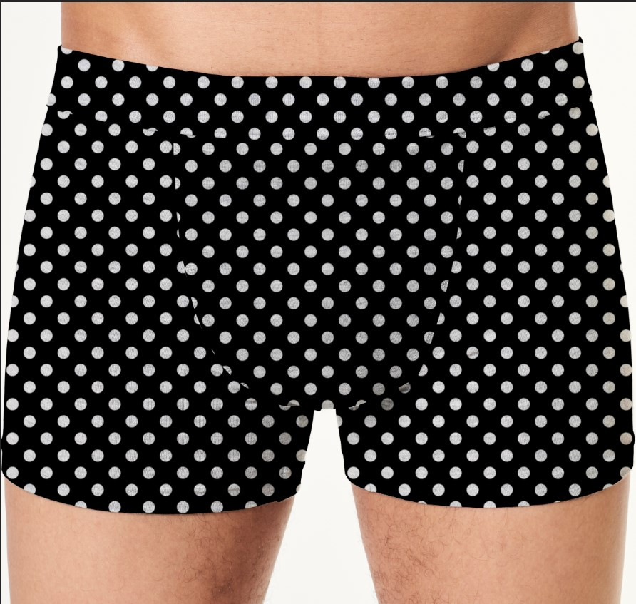 Труси чоловічі "Чорні з крапками" ВСІ Розміри Преміум тканина