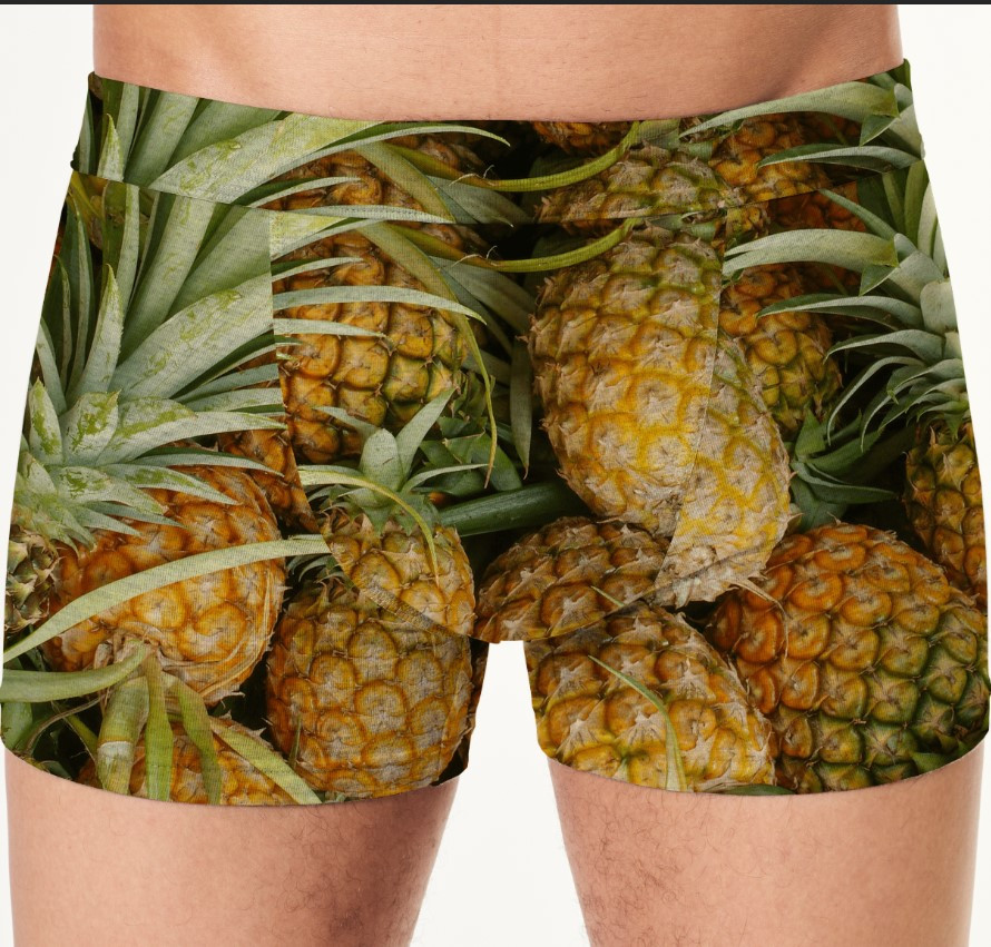 Труси чоловічі "Фрукти ананаси" ВСІ Розміри Преміум тканина