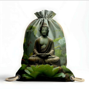 Рюкзак мішок "Будда статуя лотос природа"