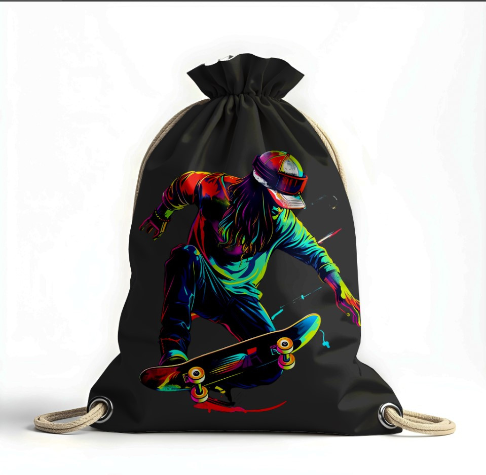 Рюкзак мішок "Арт хлопець на скейті"