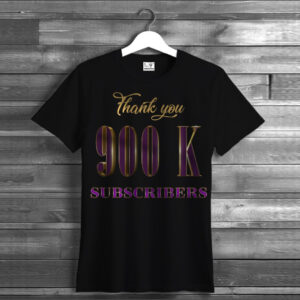 Футболка "900 К підписників напис" ВСІ Розміри Преміум тканина