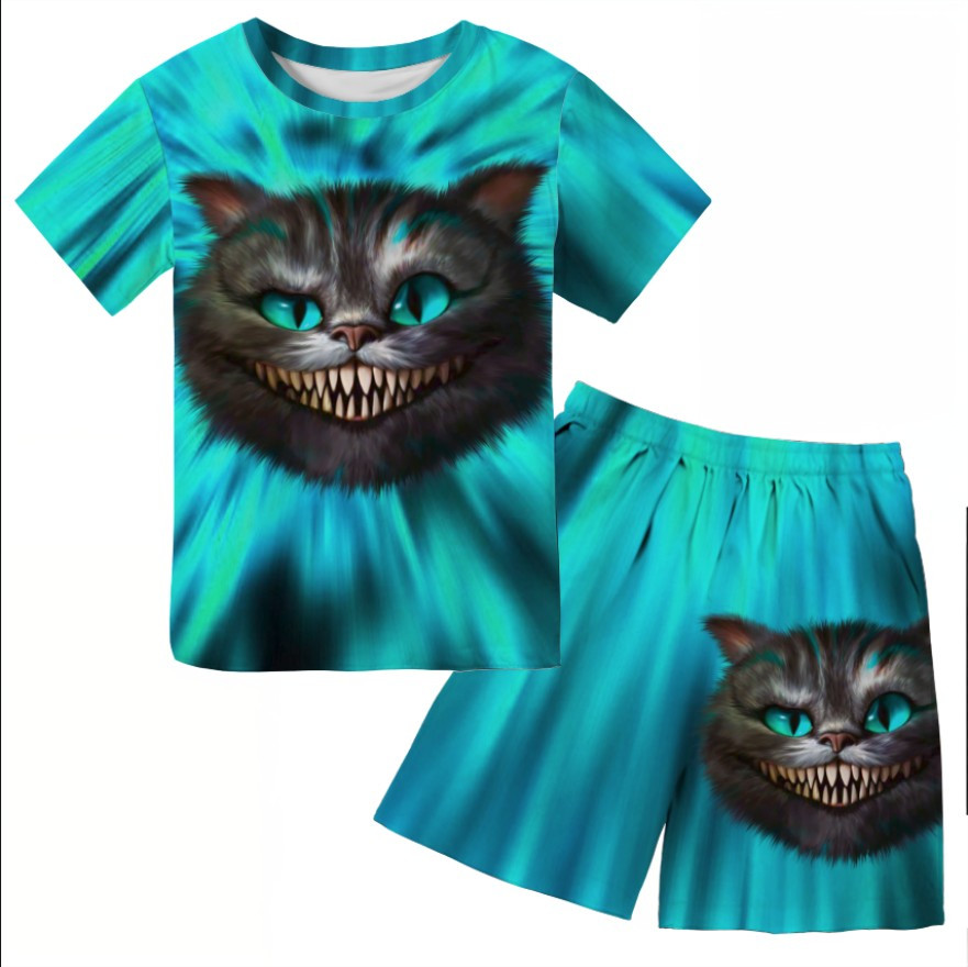 Костюм футболка + шорти чеширський кіт ВСІ Розміри Преміум тканина