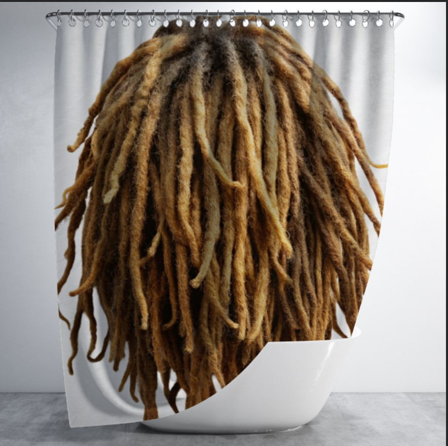 Штора для ванної "Текстура волося людини дреди" 150х200см