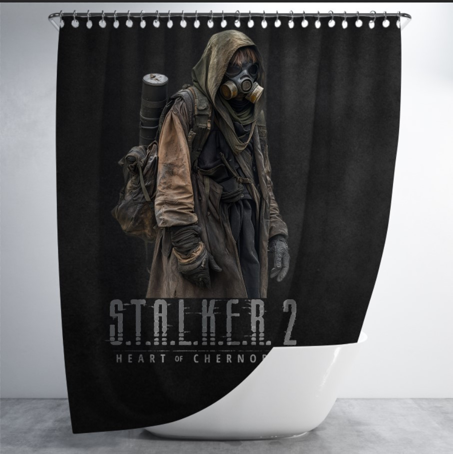 Штора для ванної "Сталкер лого 1" 150х200см