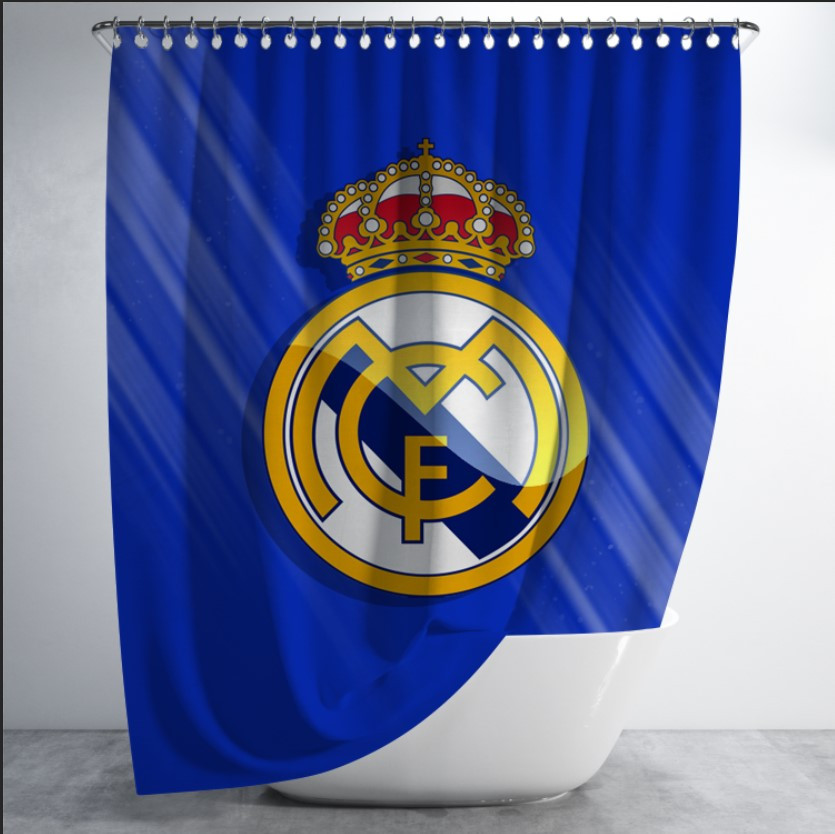 Штора для ванної "Реал логотип футбол клуб команда" 150х200см