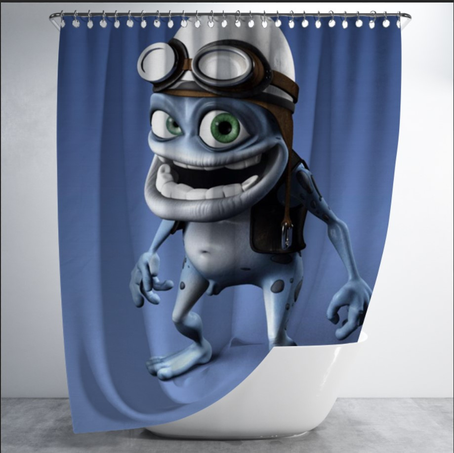 Штора для ванної "Крейзі фрог скажене жабеня" 150х200см