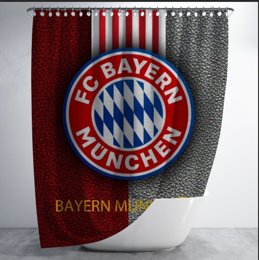 Штора для ванної "Баварія логотип футбол клуб команда" 150х200см