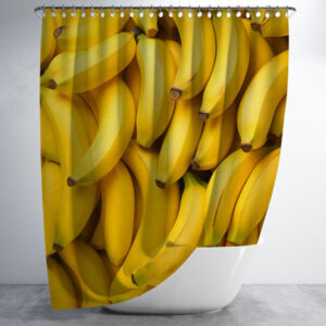Штора для ванної "Банани фрукти" 150х200см