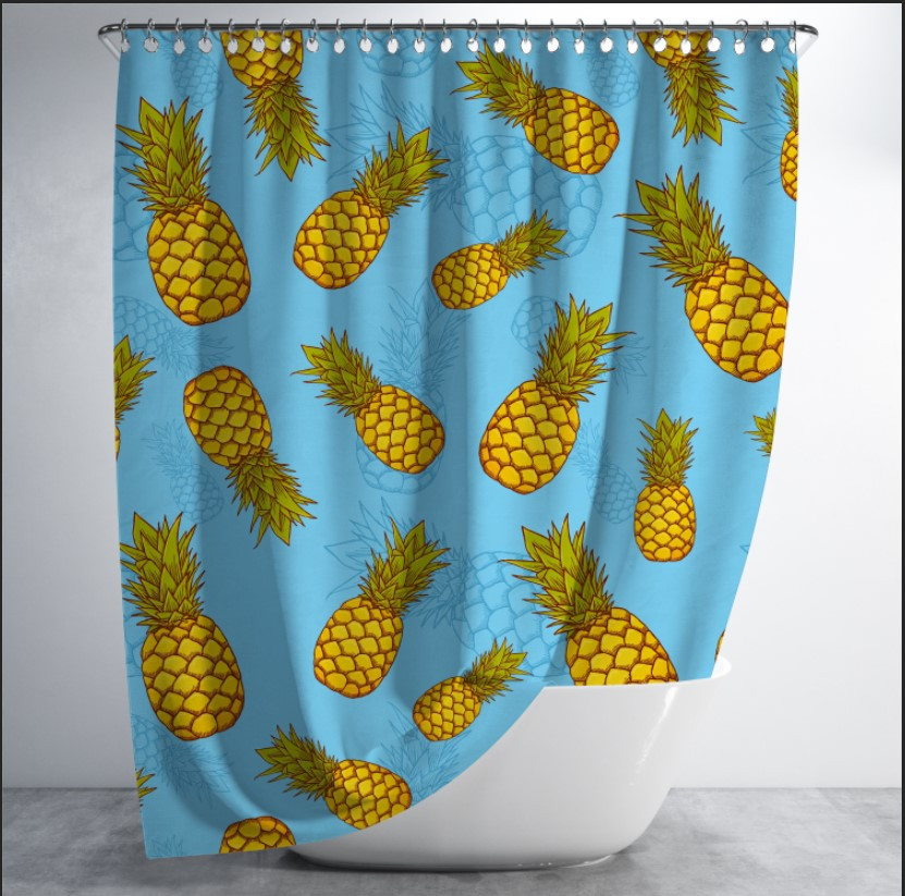 Штора для ванної "Ананаси" 150х200см
