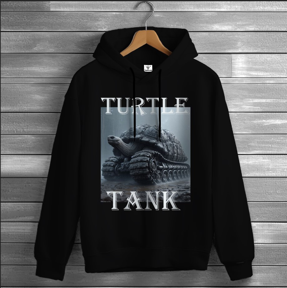Толстовка-кенгуру (толстовка) з мемом черепаха танк ВСІ Розміри Преміум тканина